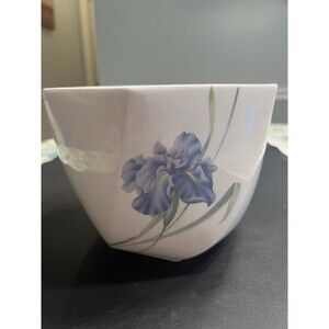 Christopher Stuart Bone China Blue Iris Planter Bowl